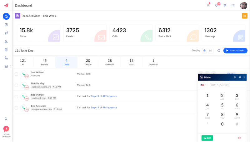 Dial prospects with ease with Outplay sales calling tool