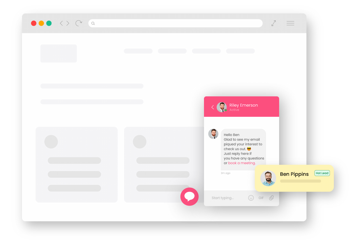 Engage proactively with prospects using Outplay’s magic chat