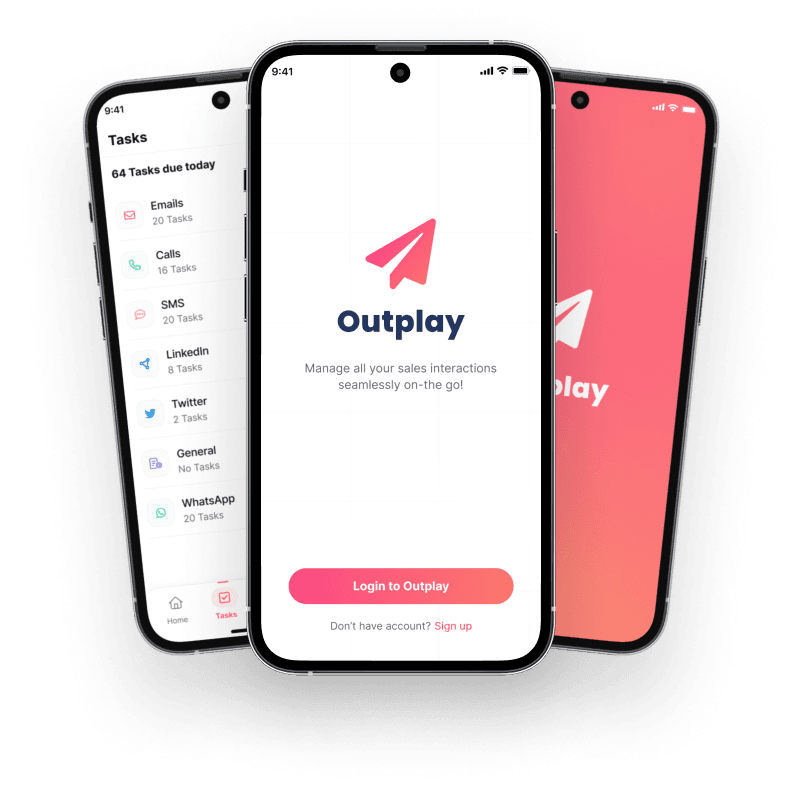 Outplay mobile app mockups