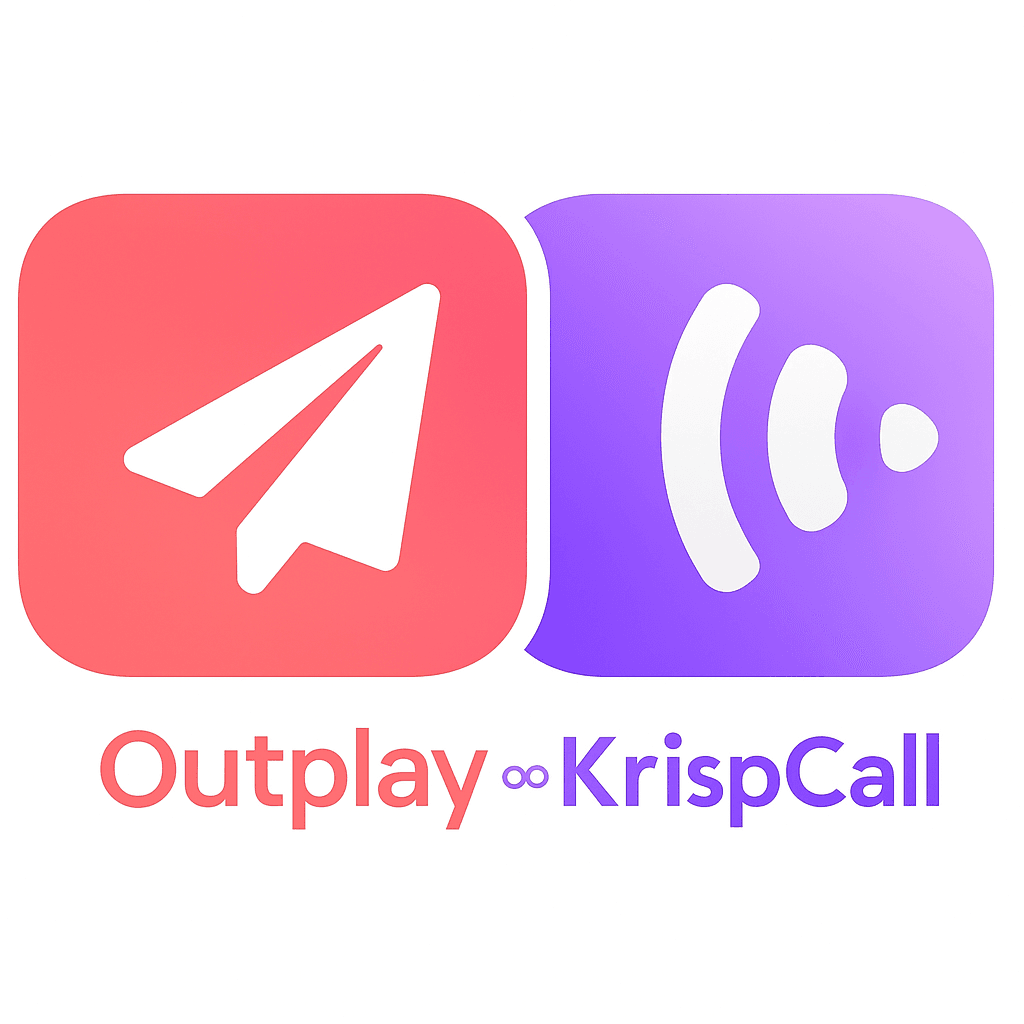 KrispCall Outplay Integration to sync your CRM account with Outplay - the sales engagement software